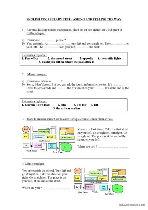 SUMMARY and EXPLANATION of the TEST DIRECTIONS 